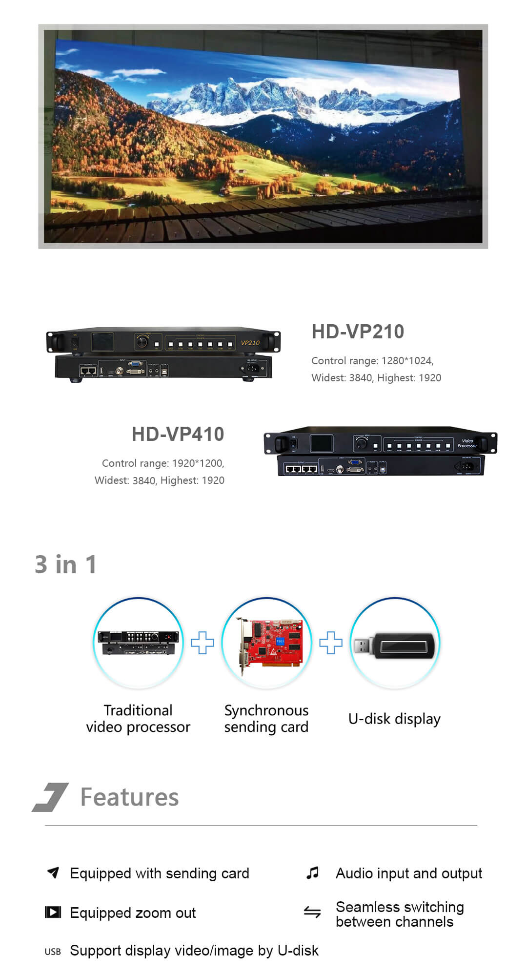 Canlı Yayın 2 HD-VP210/VP410